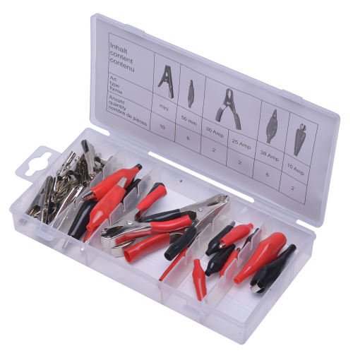 SW-Stahl S8138 krokodilklämma sortiment, 28 delar