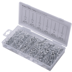 SW-Stahl S8058 žaliuzių kniedžių asortimentas, 400 vnt