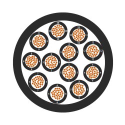 Lapp 0021928 ÖLFLEX ROBUST 210 2X1,5mm² cabo de controle para qualquer clima