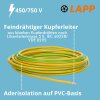 Lapp 4520005 PVC Einzelader H07V-K 10 mm² grün/gelb Meterware