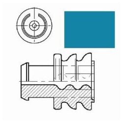 AMP 0-0828904-1 Zamanlayıcı tek telli conta mavi 0,5-1,0 mm² çap 1,2 - 2,1 mm