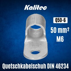 Kalitec Q50-6 Quetschkabelschuh nach DIN 46234 50mm² M6