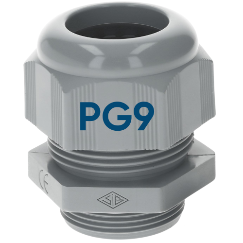 SIB F7000909 prensa-cabo plástico PG9 cinza 2,5 - 8,0 mm 5308097