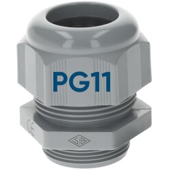 SIB F7001109 Kunststoff Kabelverschraubung PG11 grau 3,5 - 10,0 mm 5308119