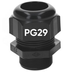 SIB F8002900 Kunststoff Kabelverschraubung PG29 schwarz 14,0 - 25,0 mm 5308529