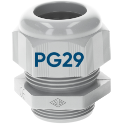 SIB F7002900 plastik kablo rakoru PG29 açık gri...