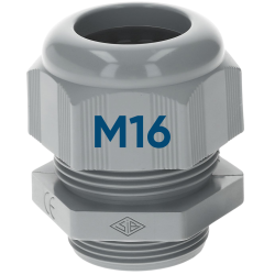 SIB F7021609 Kunststoff Kabelverschraubung M16 grau 3,5 -...