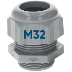 SIB F7023209 Kunststoff Kabelverschraubung M32 grau 14,0...