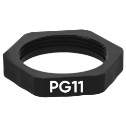SIB H4111009 Plastlåsmutter PG11 svart 7211753