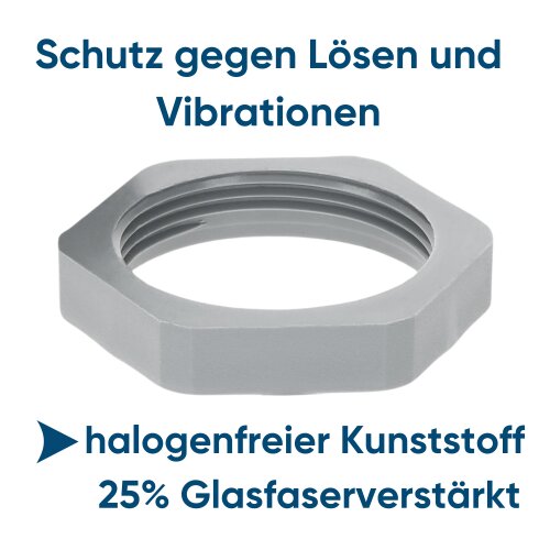 Jetzt kaufen! SIB G4332005 Kunststoff Gegenmutter M32 sechskant 72119 