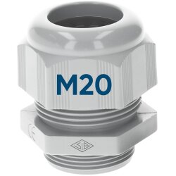 Jetzt kaufen! SIB F7022000 Kunststoff Kabelverschraubung M20 lichtgra