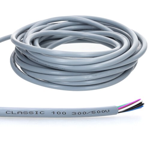 Lapp 00100214 Ölflex Classic 100 Câble de commande en PVC avec code couleur 2x0,75 mm² sans conducteur de protection vert-jaune