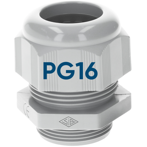 SIB F7001600 plastična kabelska uvodnica PG16 svetlo siva 7,0 - 14,0 mm 5308716