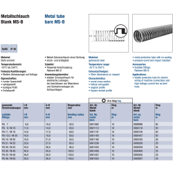 Schlemmer 0001163 metal hose blank MS-B PG13.5/M20