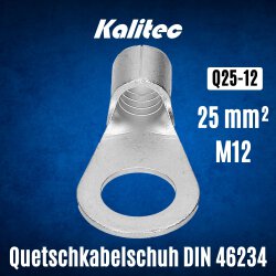 Kalitec Q25-12 Quetschkabelschuh nach DIN 46234 25mm² M12
