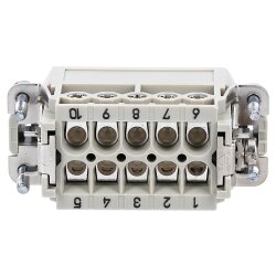 Harting 09200102612 Han 10A Stifteinsatz