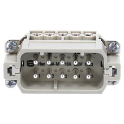 Harting 09200102612 Han 10A Stifteinsatz