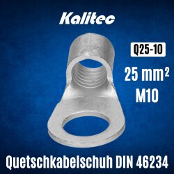 Kalitec Q25-10 Quetschkabelschuh nach DIN 46234 25mm² M10