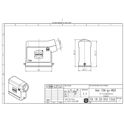 Harting 19200101540 Корпус втулки Han 10A