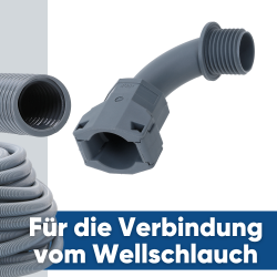 Schlemmer 3805318 Schlauchverschraubung SEM-FAST 90° Grad Bogen M32X1,5 NW23 grau