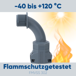 Schlemmer 3805318 Schlauchverschraubung SEM-FAST 90° Grad Bogen M32X1,5 NW23 grau