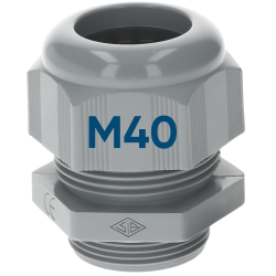 SIB F7024009 Kunststoff Kabelverschraubung M40 grau 18,0...