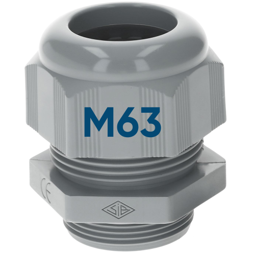 SIB F7026309 Kunststoff Kabelverschraubung M63 grau 35,0 - 48,0 mm 5308937