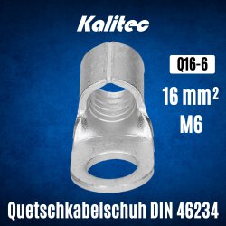 Kalitec Q16-6 Quetschkabelschuh nach DIN 46234 16mm² M6