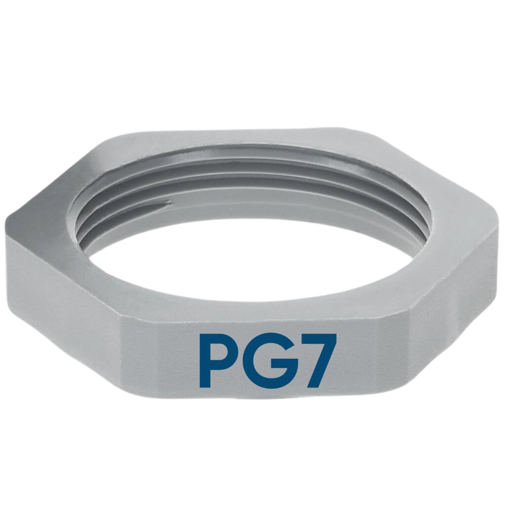 Jetzt kaufen! SIB G4107104 Kunststoff Gegenmutter PG7 sechskant 72118 