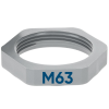 SIB G4363005 Kunststoff Gegenmutter M63 grau 7211989