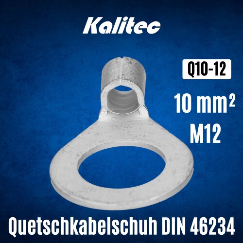 Kalitec Q10-12 Quetschkabelschuh nach DIN 46234 10mm² M12