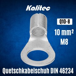Kalitec Q10-8 Quetschkabelschuh nach DIN 46234 10mm² M8