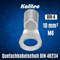Kalitec Q10-6 Quetschkabelschuh nach DIN 46234 10mm² M6
