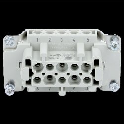 Harting 09330102701 Inserție de priză Han 10E
