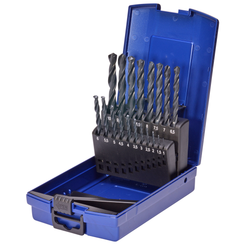 SW-Stahl 81419L twist drill set, HSS-R, 1-10 mm, 19 pieces
