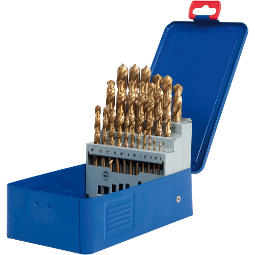 Set de burghie elicoidale SW-Stahl 80525L, HSS-G TIN, 1-13 mm, 25 buc.