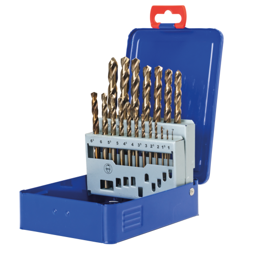 SW-Stahl 80619L set spiralnih svedrov, HSS-E Co5, 1-10 mm, 19 kosov