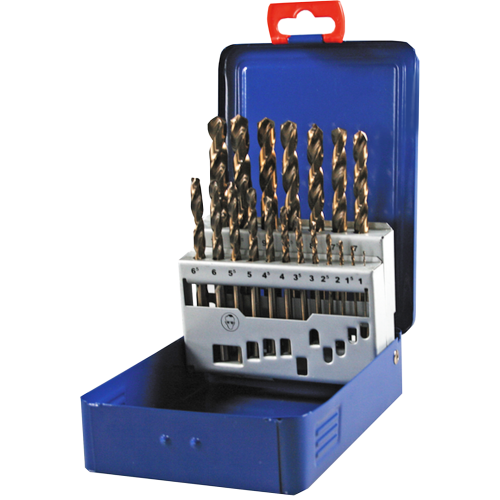 SW-Stahl 80625L Jeu de forets hélicoïdaux, HSS-E Co5, 1-13 mm, 25 pièces