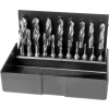 SW-Stahl 82200L spiralborrsats, HSS-G, 1-10 mm, 19 stycken