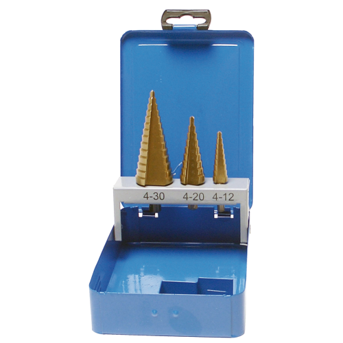 SW-Stahl 82415L Stufenbohrersatz, HSS-G TiN, 3-teilig