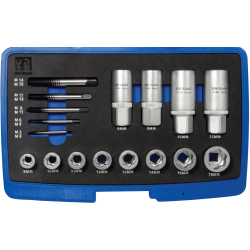 SW-Stahl 04166L Stehbolzen-Ausdrehsatz, 17-teilig