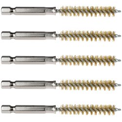SW-Stahl 62330L-M9 Brass brushes, ø 9 mm, 5 pieces