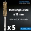 SW-Stahl 62330L-M13 medeninaste ščetke, ø 13 mm, 5 kosov