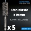 Jeklene krtače SW-Stahl 62330L-S19, ø 19 mm, 5 kosov