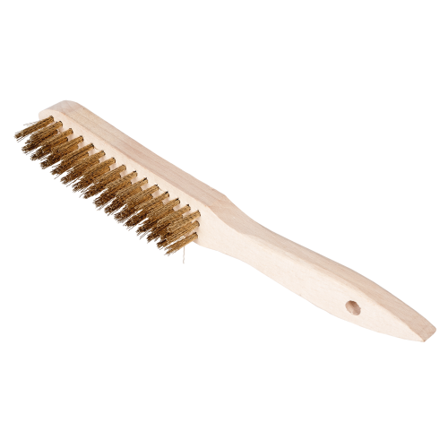 SW-Stahl 63202SB brass wire brush, 3 rows