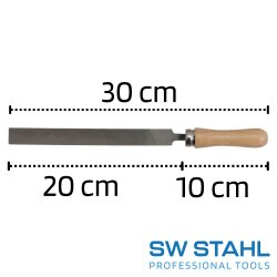 SW-Stahl 90902SB atölye eğe seti, 300 mm, 5 parça