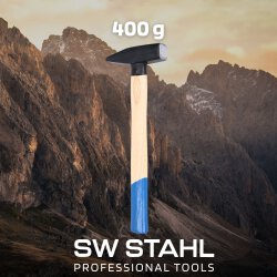 SW-Stahl 50904L Schlosserhammer, mit Stielschutz, 400 g