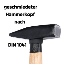 SW-Stahl 50905L Schlosserhammer, mit Stielschutz, 500 g