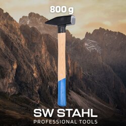 SW-Stahl 50908L Marteau de serrurier, avec protection du manche, 800 g