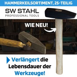 SW-Stahl 50128L Hammerkeilsortiment, 25-teilig